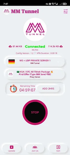 Download MM Tunnel Terbaru – VPN Cepat & Aman Gratis - Screenshot 2