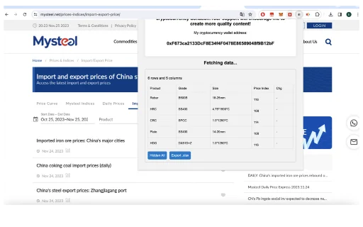 Table2Excel: Ekspor Data Tabel Web ke Excel dengan Mudah - Screenshot 2