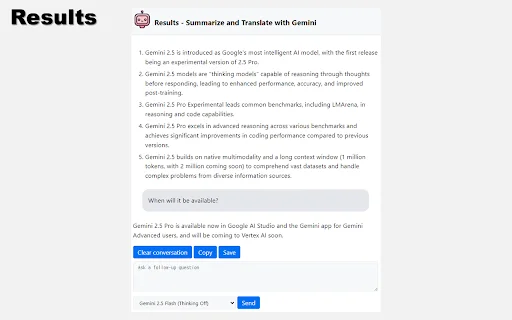 Summarize and Translate with Gemini – Ringkasan AI Cepat - Screenshot 4